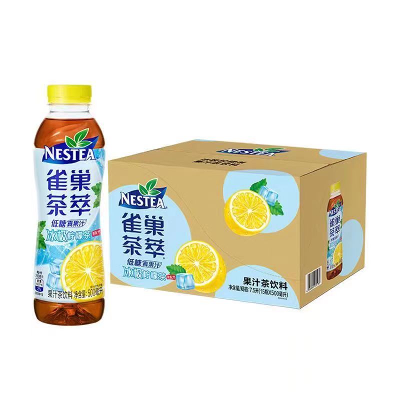 雀巢茶萃柠檬冻红茶果汁500ml